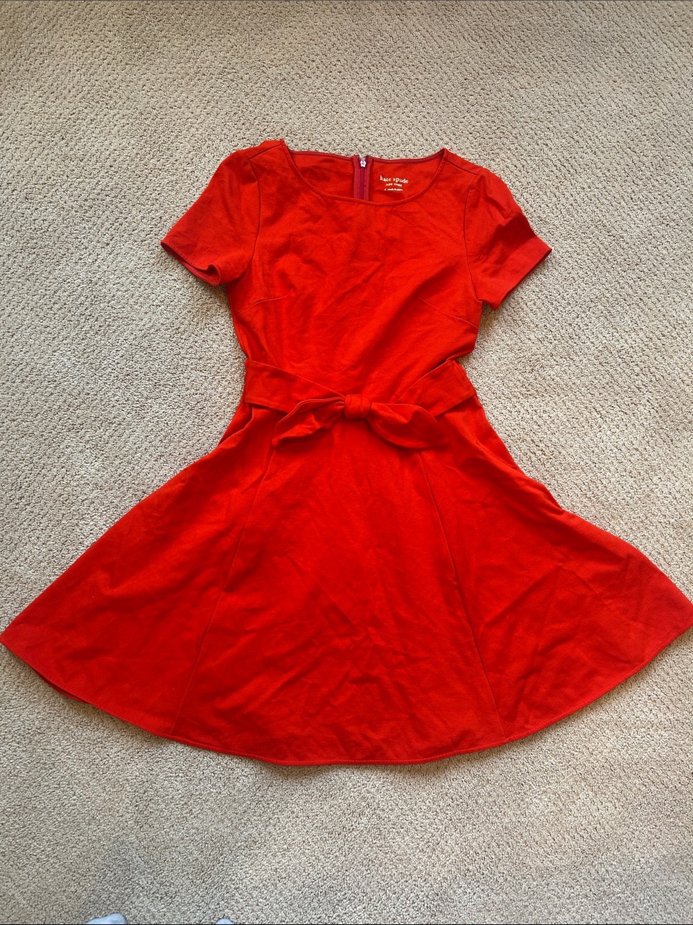 Kate spade red cocktail dress with bow
